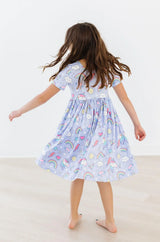 Galactic Unicorns S/S Pocket Twirl Dress - Mila & Rose ® - Flyclothing LLC