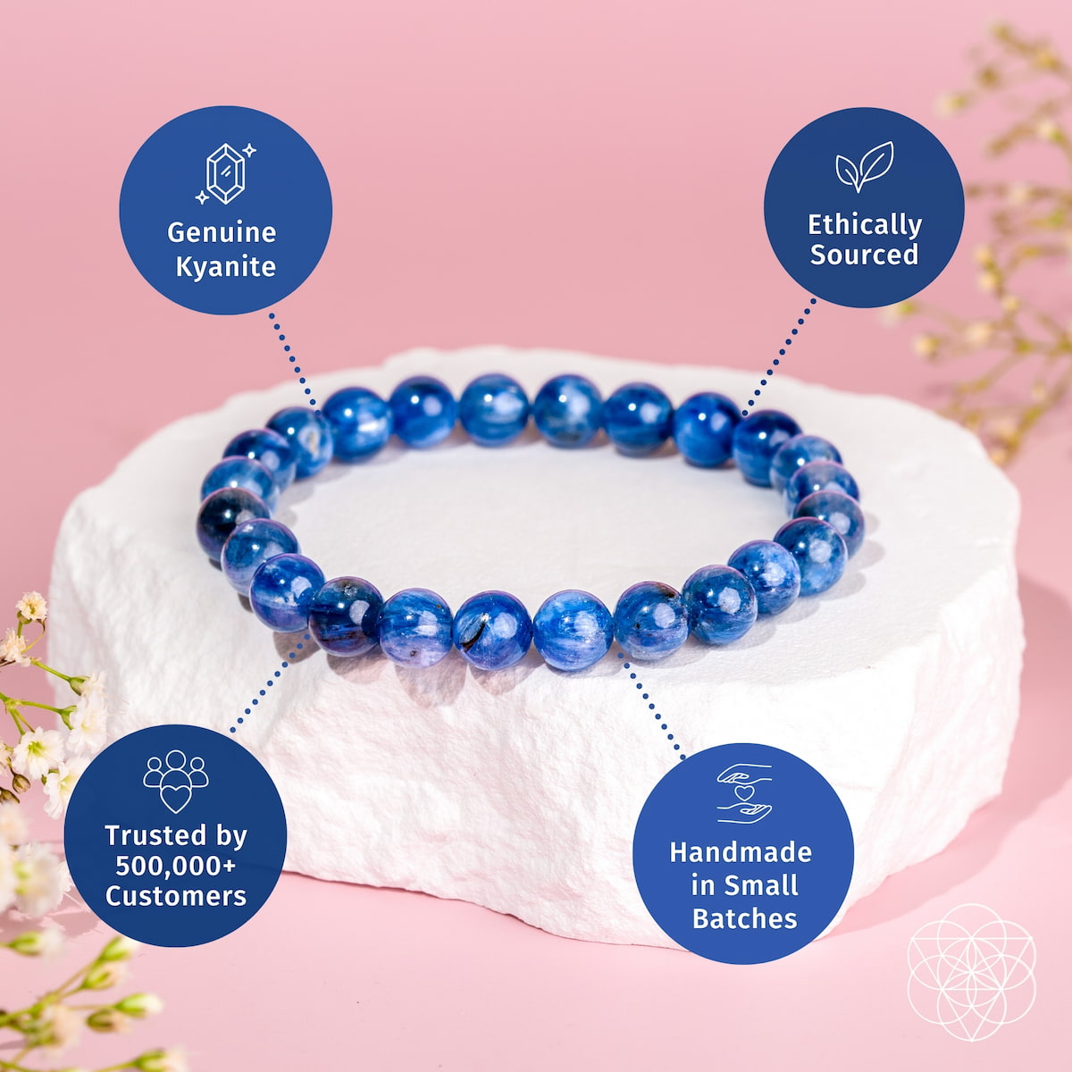 My Truth, My Power – Rare Kyanite Bracelet - Conscious Items - Flyclothing LLC