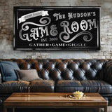 Personalized Game Room Sign II - Tailored Canvases - Flyclothing LLC