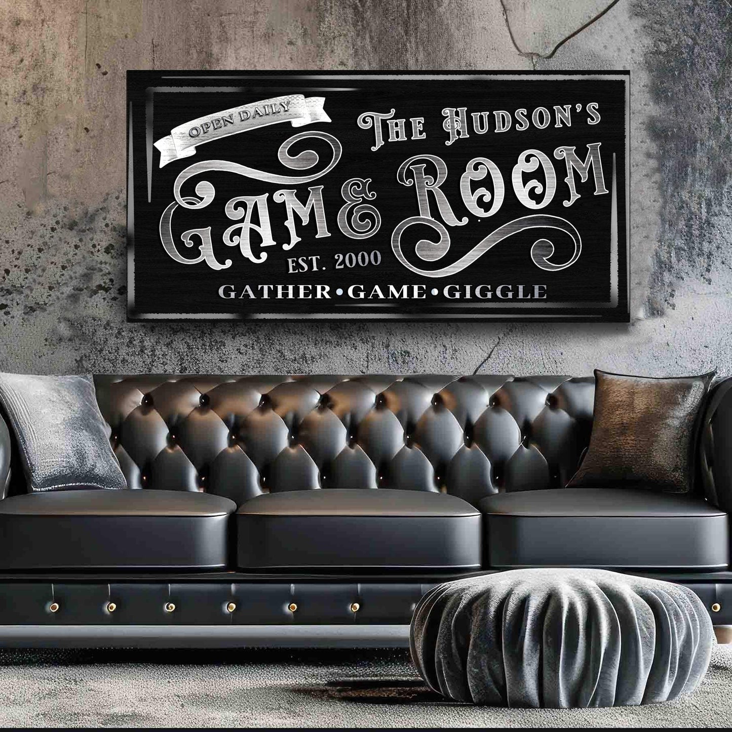 Personalized Game Room Sign II - Tailored Canvases - Flyclothing LLC