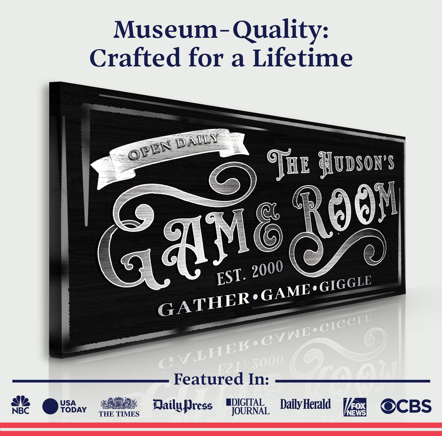 Personalized Game Room Sign II - Tailored Canvases - Flyclothing LLC