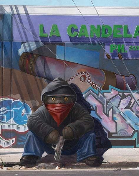 Black Market Art Company Gangsta Teddy II Print - Black Market Art Company - Flyclothing LLC