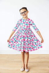 SALE Garden Glow 3/4 Sleeve Pocket Twirl Dress - Mila & Rose ® - Flyclothing LLC