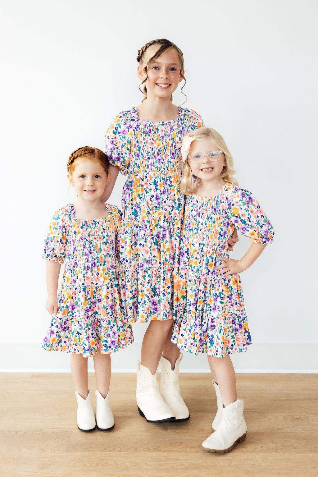 Garden Groove Smocked Ruffle Dress - Mila & Rose ® - Flyclothing LLC