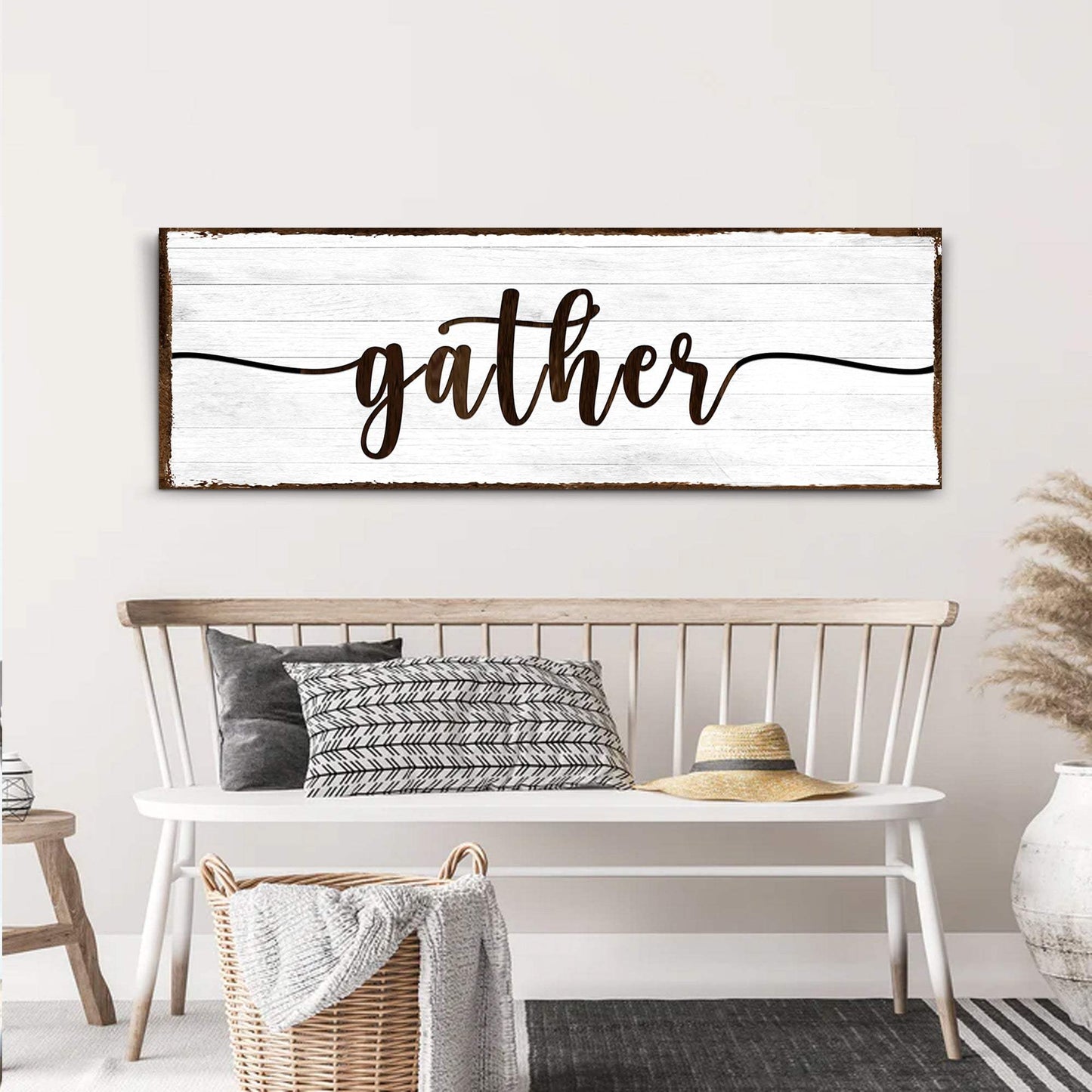 Gather Wall Art Sign II - Tailored Canvases - Flyclothing LLC