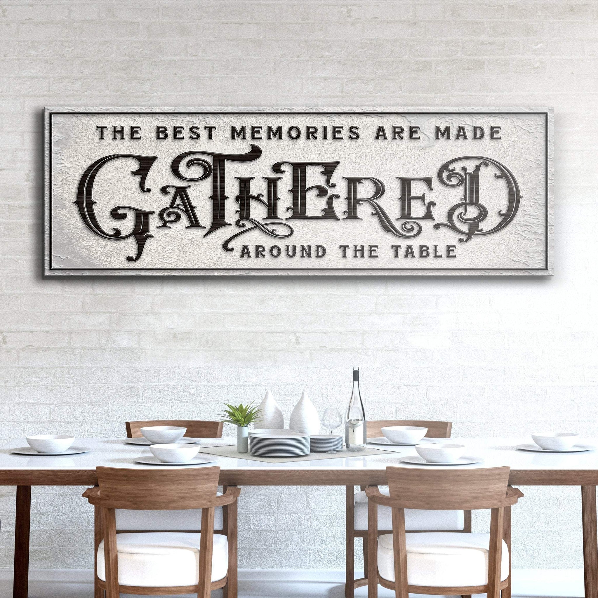 Gathered Around Table Sign II - Tailored Canvases - Flyclothing LLC