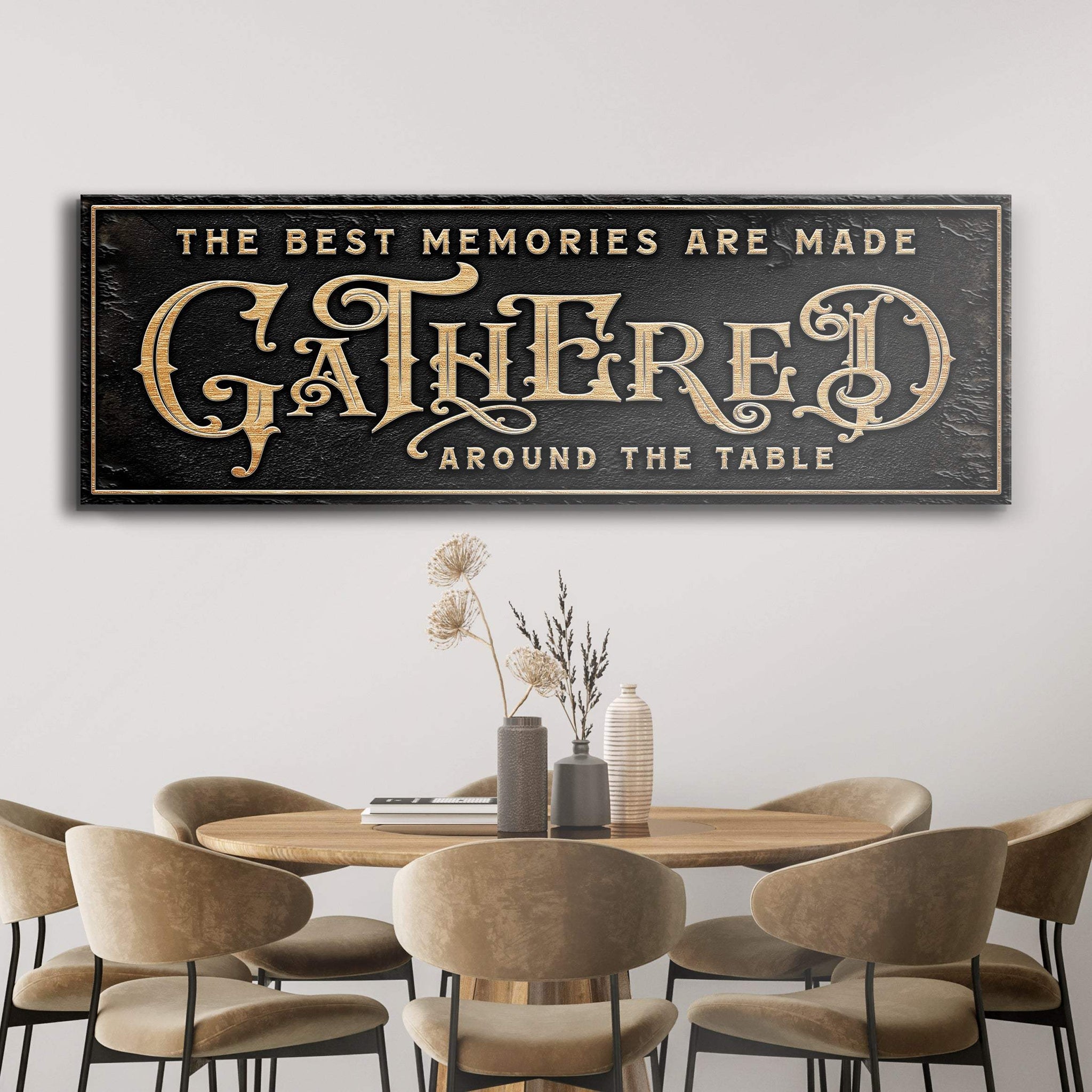 Gathered Around Table Sign - Tailored Canvases - Flyclothing LLC