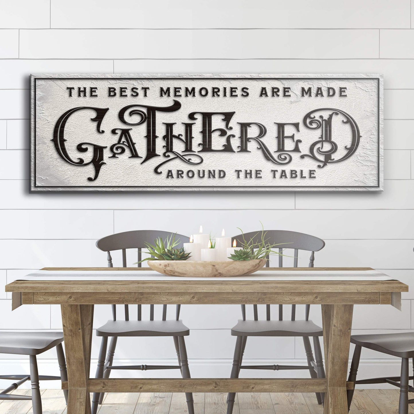 Gathered Around Table Sign II - Tailored Canvases - Flyclothing LLC