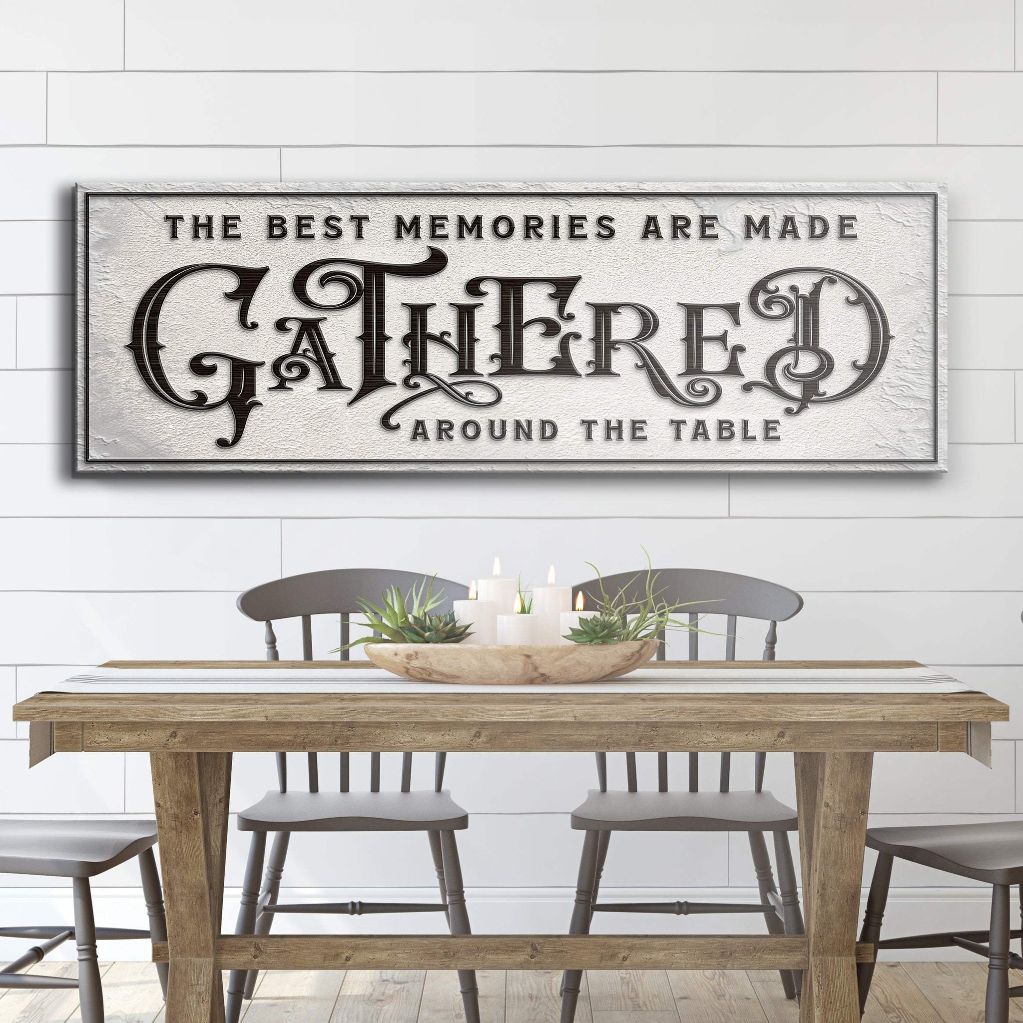 Gathered Around Table Sign II - Tailored Canvases - Flyclothing LLC