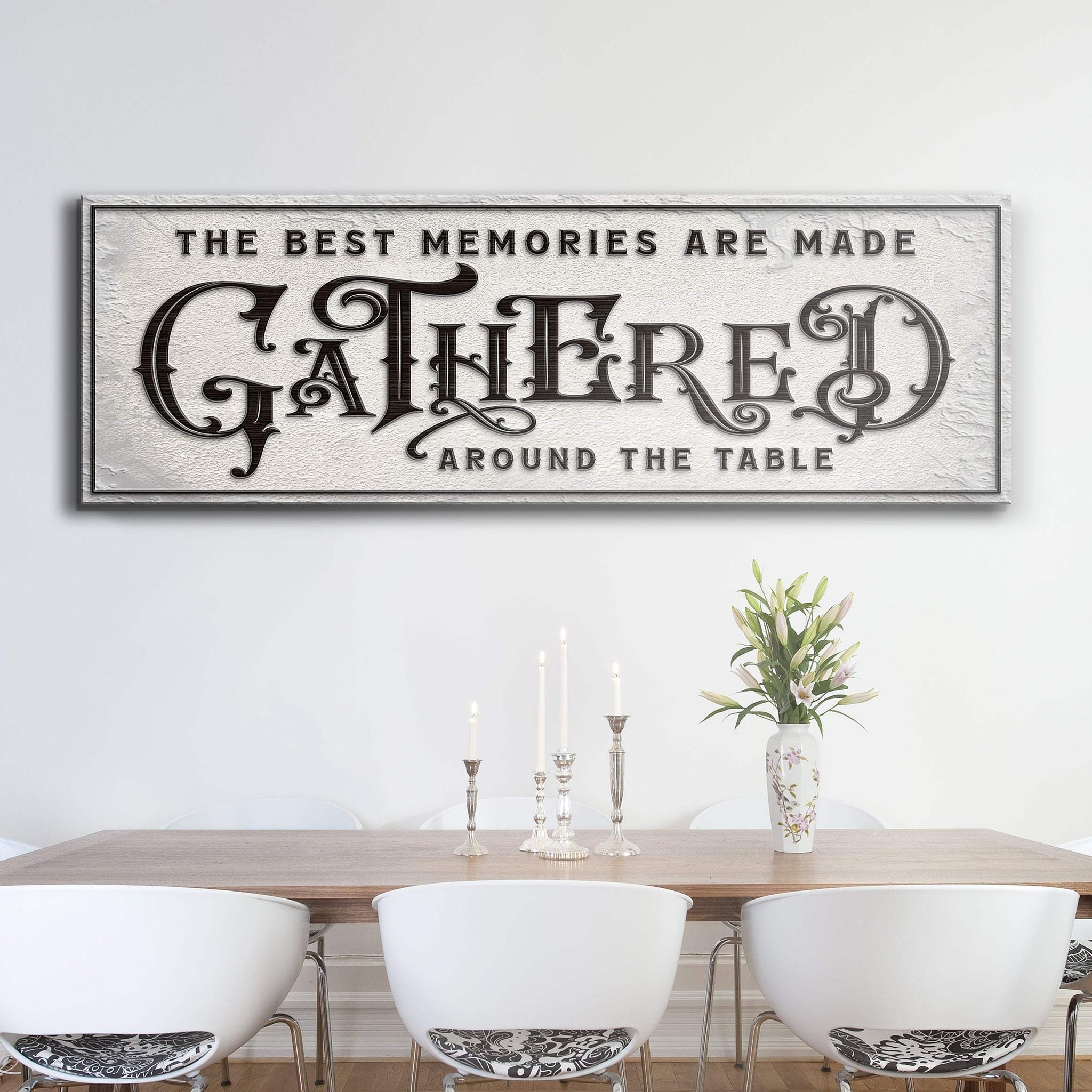 Gathered Around Table Sign II - Tailored Canvases - Flyclothing LLC