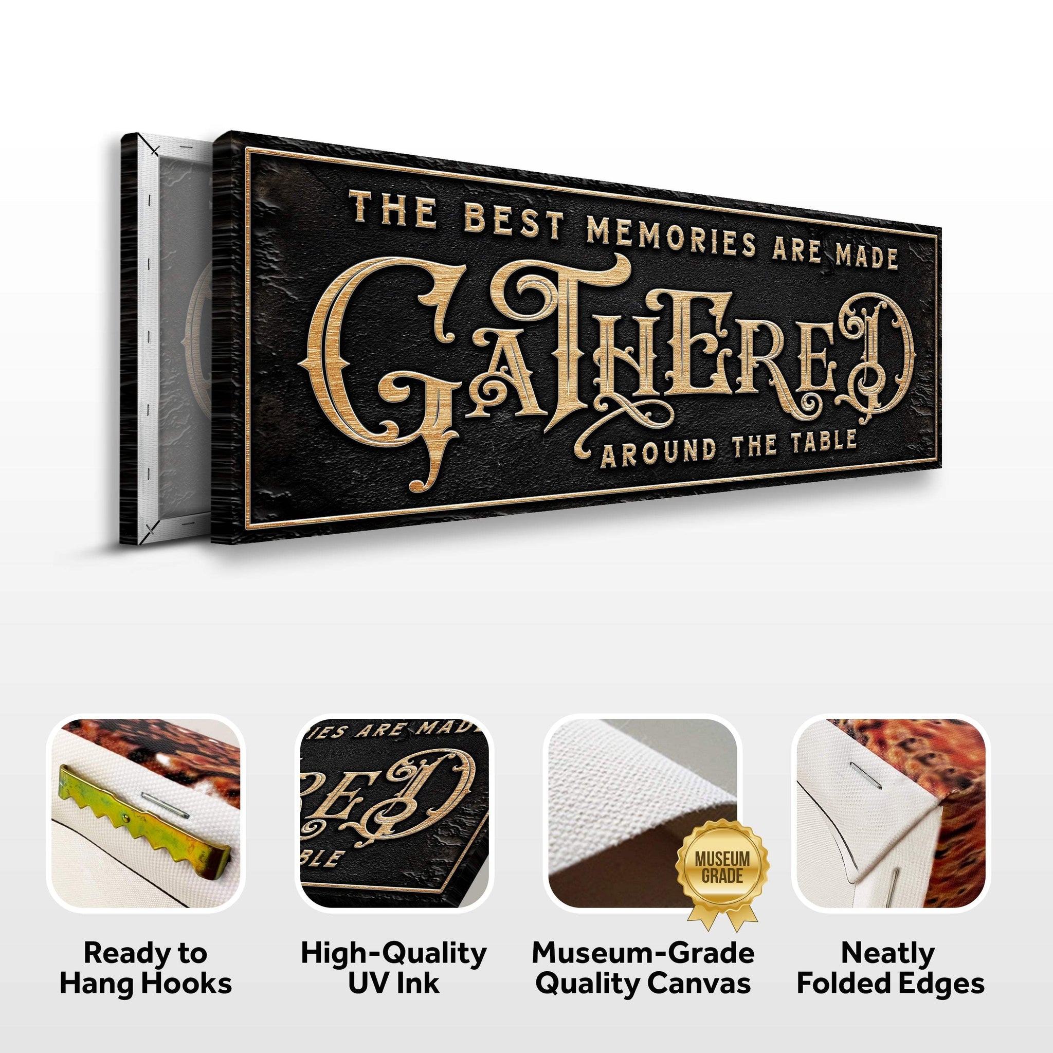 Gathered Around Table Sign - Tailored Canvases - Flyclothing LLC