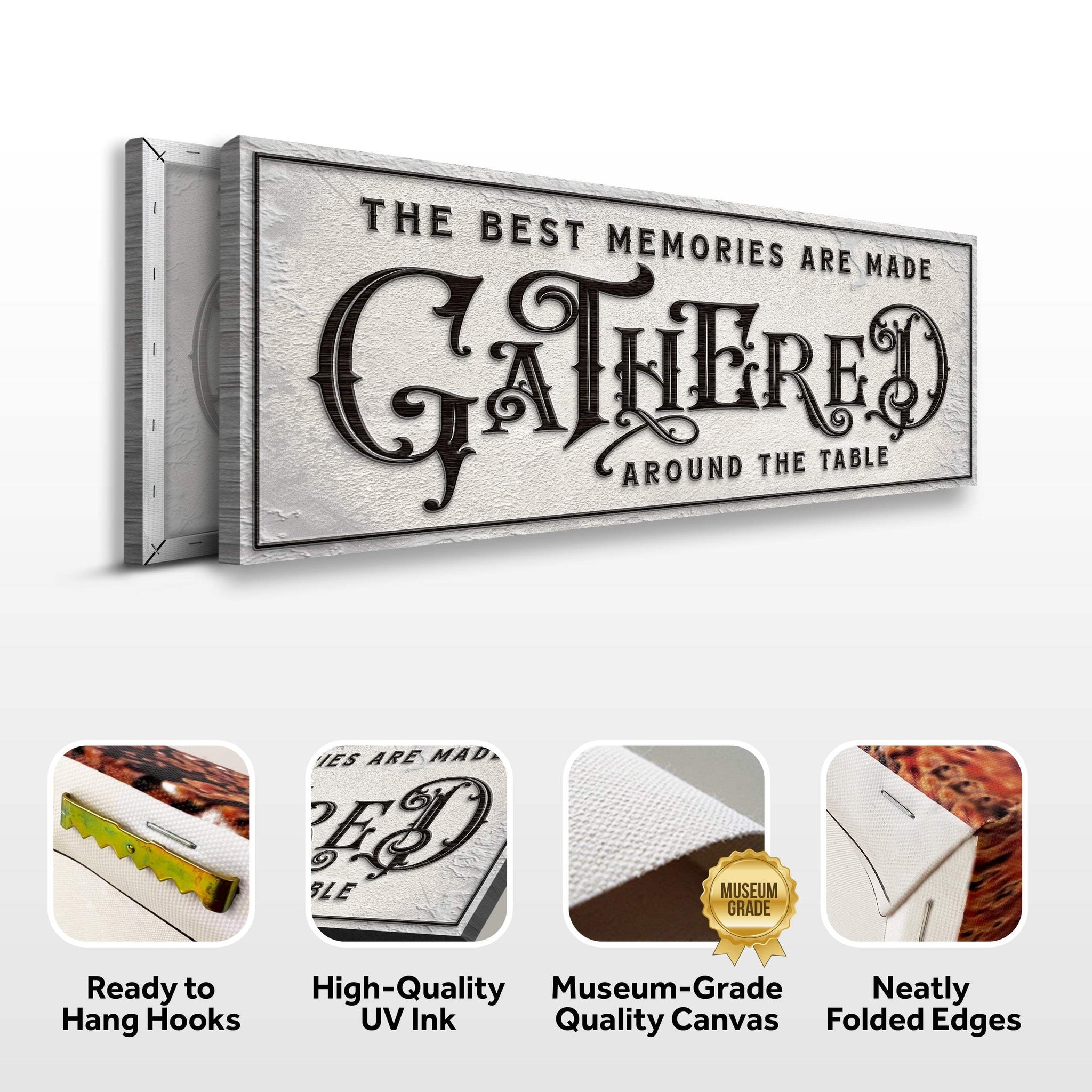 Gathered Around Table Sign II - Tailored Canvases - Flyclothing LLC