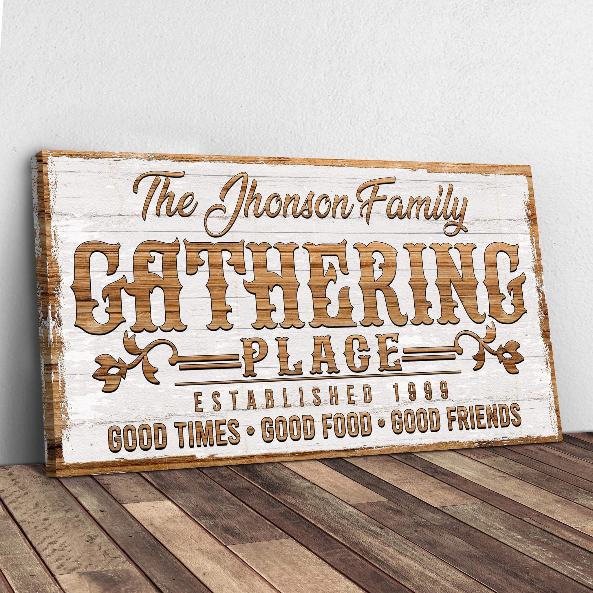 Gathering Place Personalized Sign II - Tailored Canvases - Flyclothing LLC