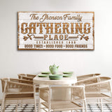 Gathering Place Personalized Sign II - Tailored Canvases - Flyclothing LLC
