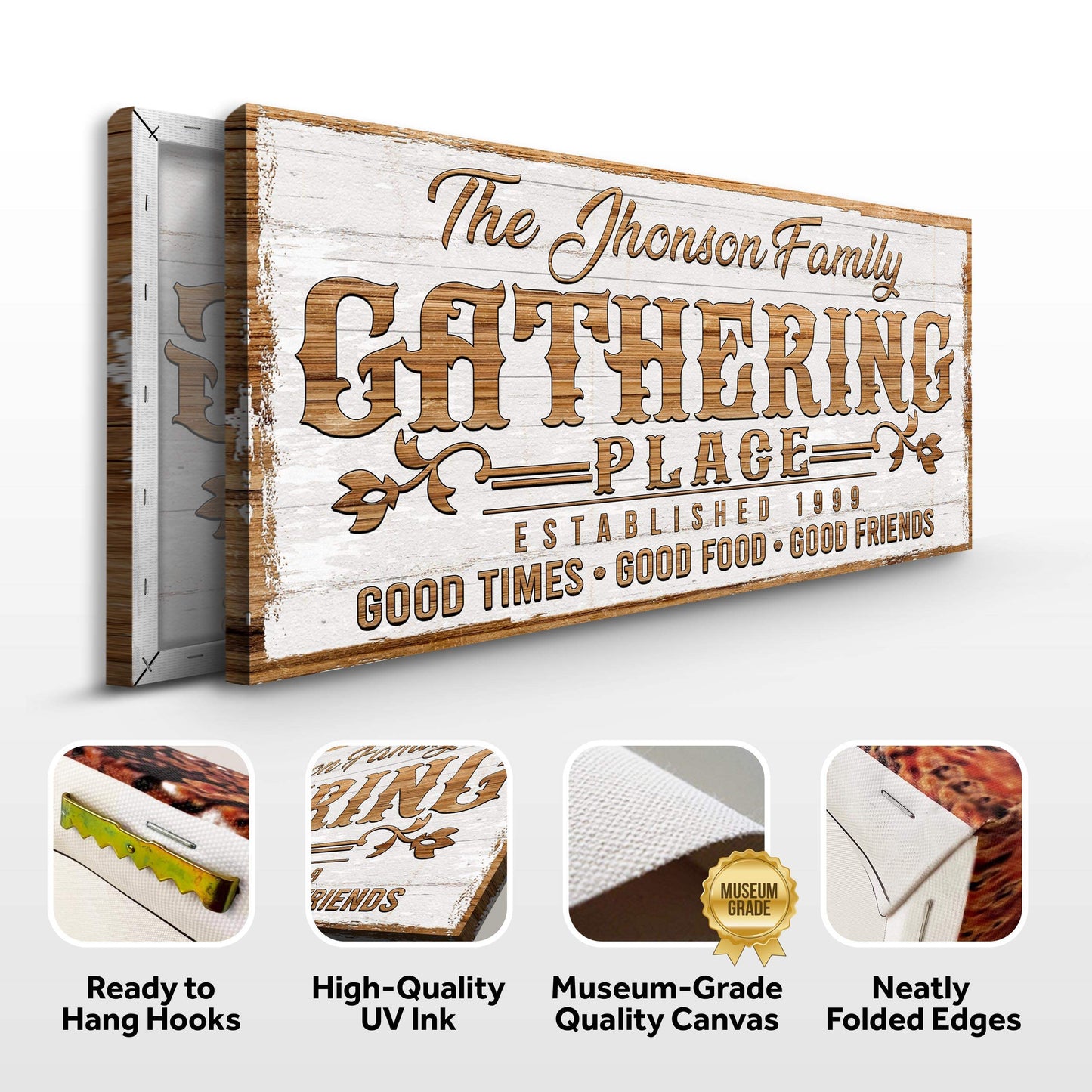 Gathering Place Personalized Sign II - Tailored Canvases - Flyclothing LLC