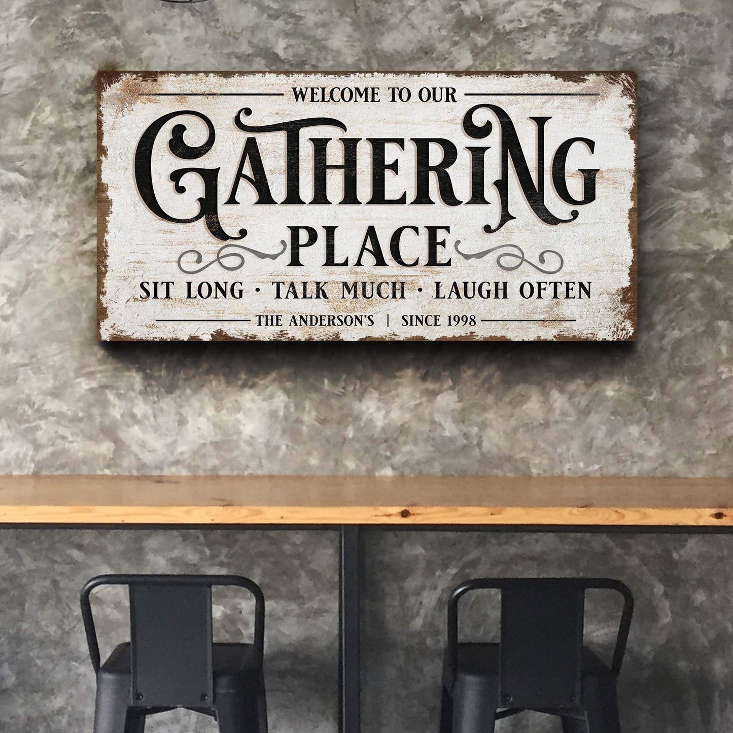 Gathering Place Personalized Sign - Tailored Canvases - Flyclothing LLC