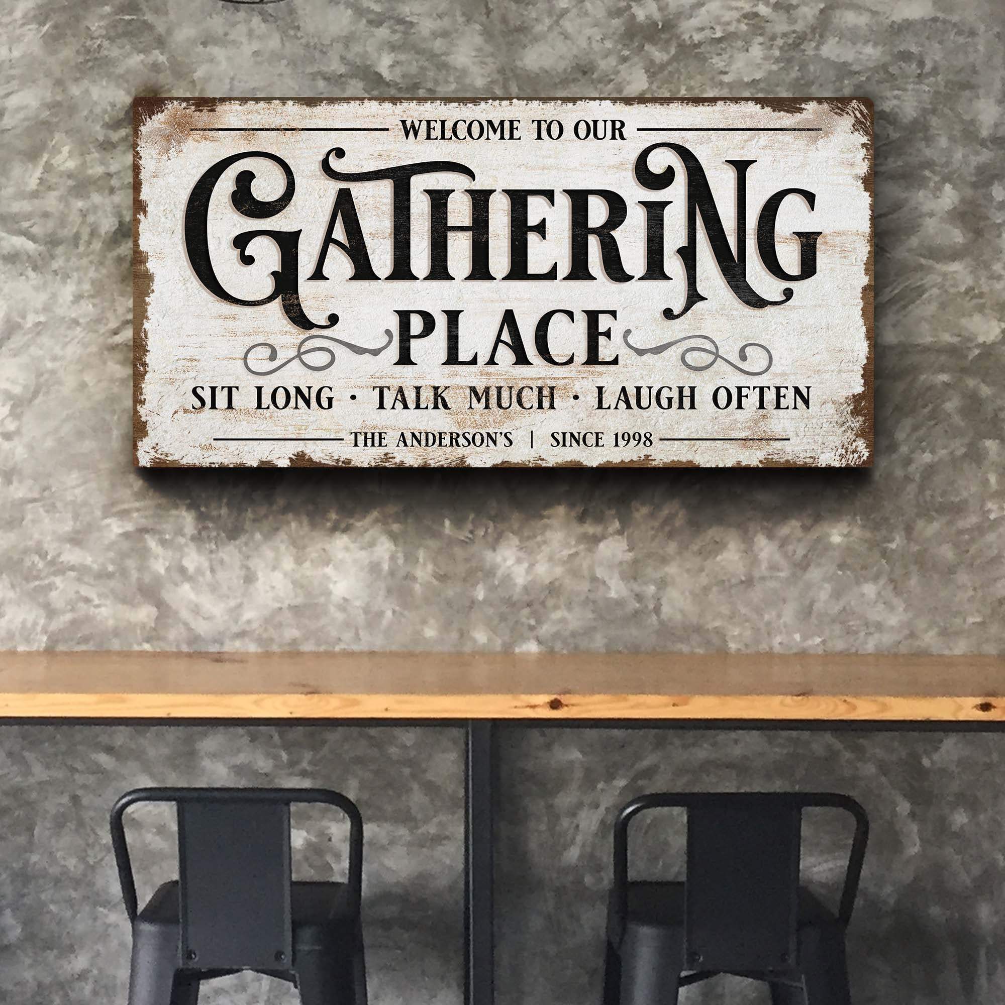 Gathering Place Personalized Sign - Tailored Canvases - Flyclothing LLC