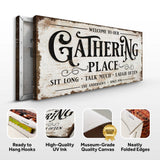Gathering Place Personalized Sign - Tailored Canvases - Flyclothing LLC