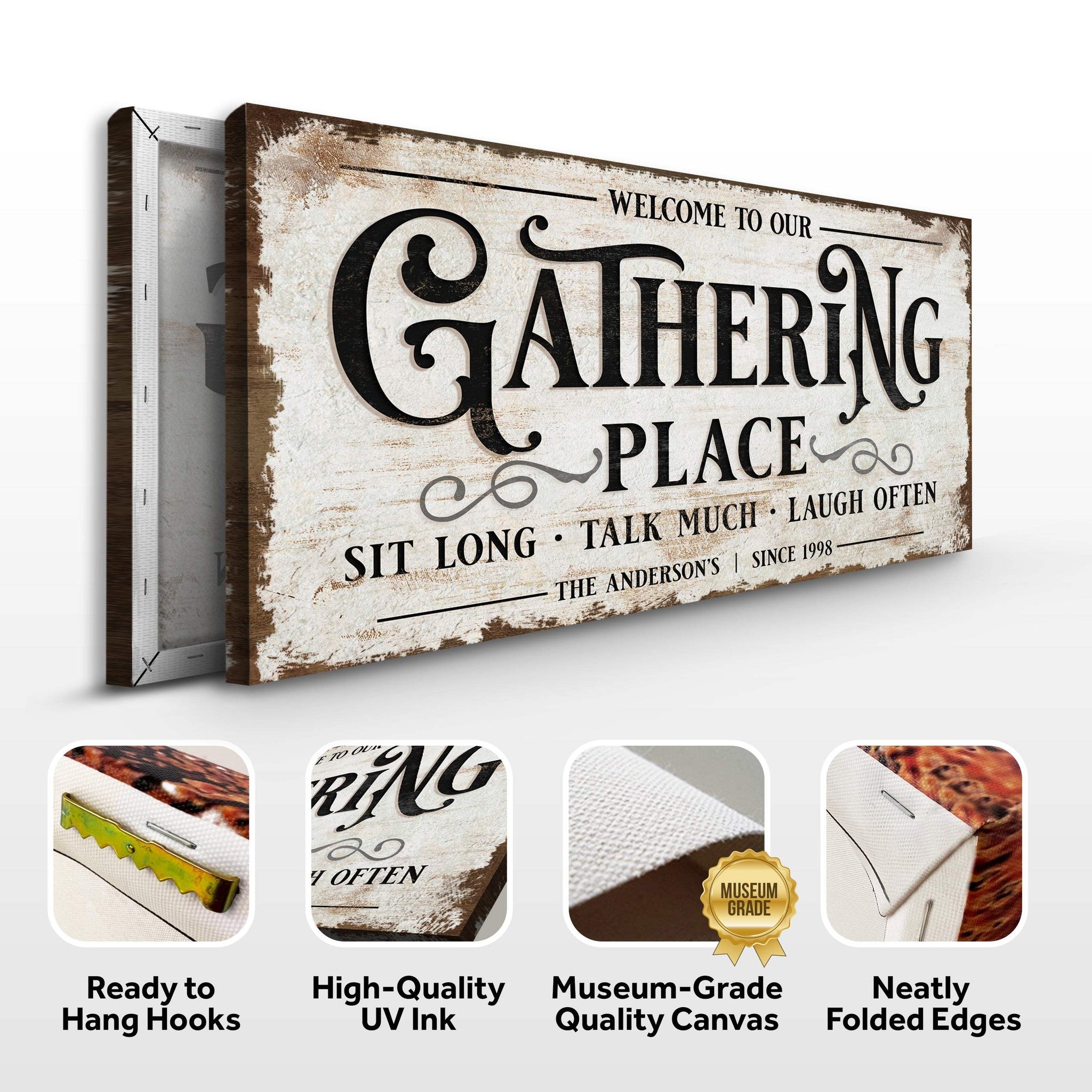 Gathering Place Personalized Sign - Tailored Canvases - Flyclothing LLC