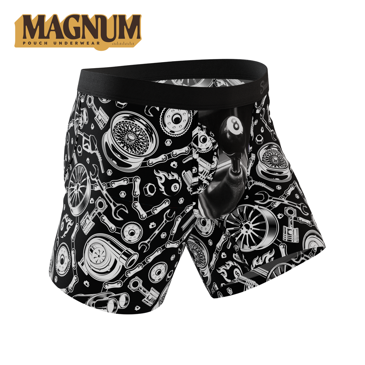 The Gear Head | Stick Shift Ball Hammock® Magnum Big Pouch Underwear - Shinesty - Flyclothing LLC