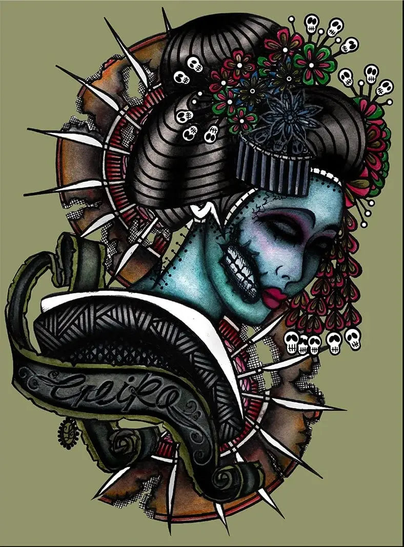 Black Market Art Company Geiko Print - Black Market Art Company - Flyclothing LLC