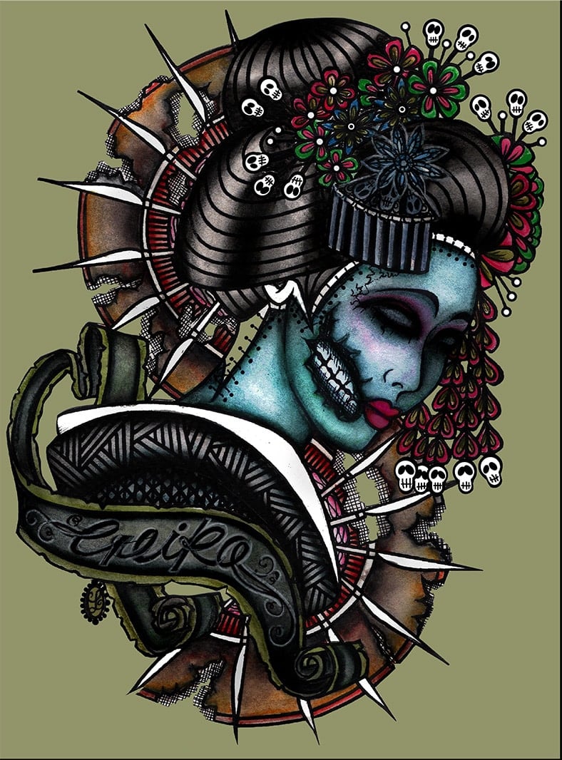 Black Market Art Company Geiko Print