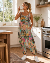 Baha Ranch Pop Western Collage Relaxed Fit Jumpsuit