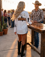 Baha Ranch Deep in the Heart of Texas Graphic Button Up Western Blouse
