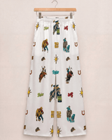 Baha Ranch The Last Roundup Rodeo High Waisted Wide Leg Pants - Baha Ranch Western Wear - Flyclothing LLC