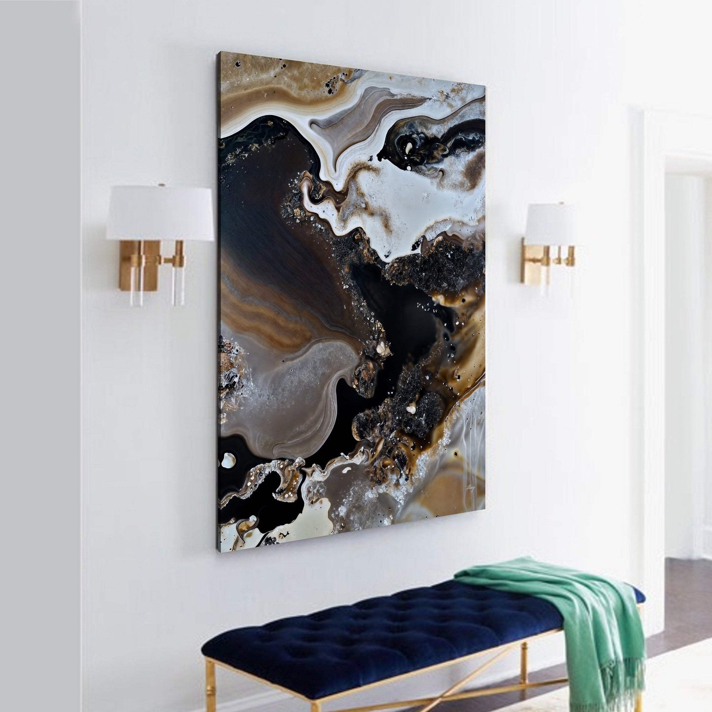 Canvas Print: "Geode Whispers III" - Tailored Canvases - Flyclothing LLC
