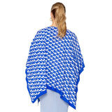 Geometric Pattern Print Ruana Poncho - Madeline Love - Flyclothing LLC