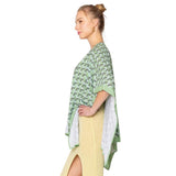 Geometric Pattern Print Ruana Poncho - Madeline Love - Flyclothing LLC