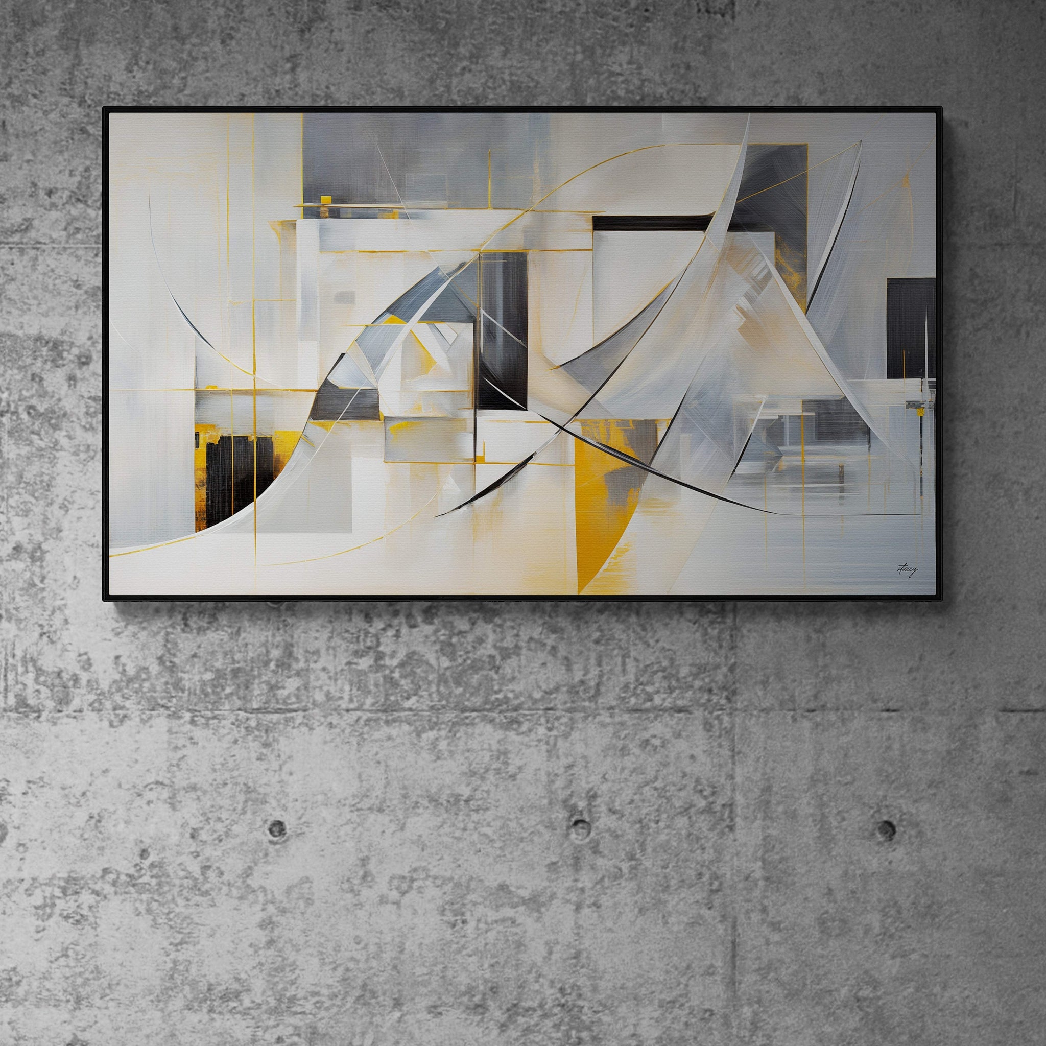Canvas Print: "Geometric Whispers" - Tailored Canvases - Flyclothing LLC