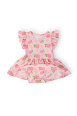 Georgia Peach S/S Flutter Twirl Bodysuit - Mila & Rose ® - Flyclothing LLC