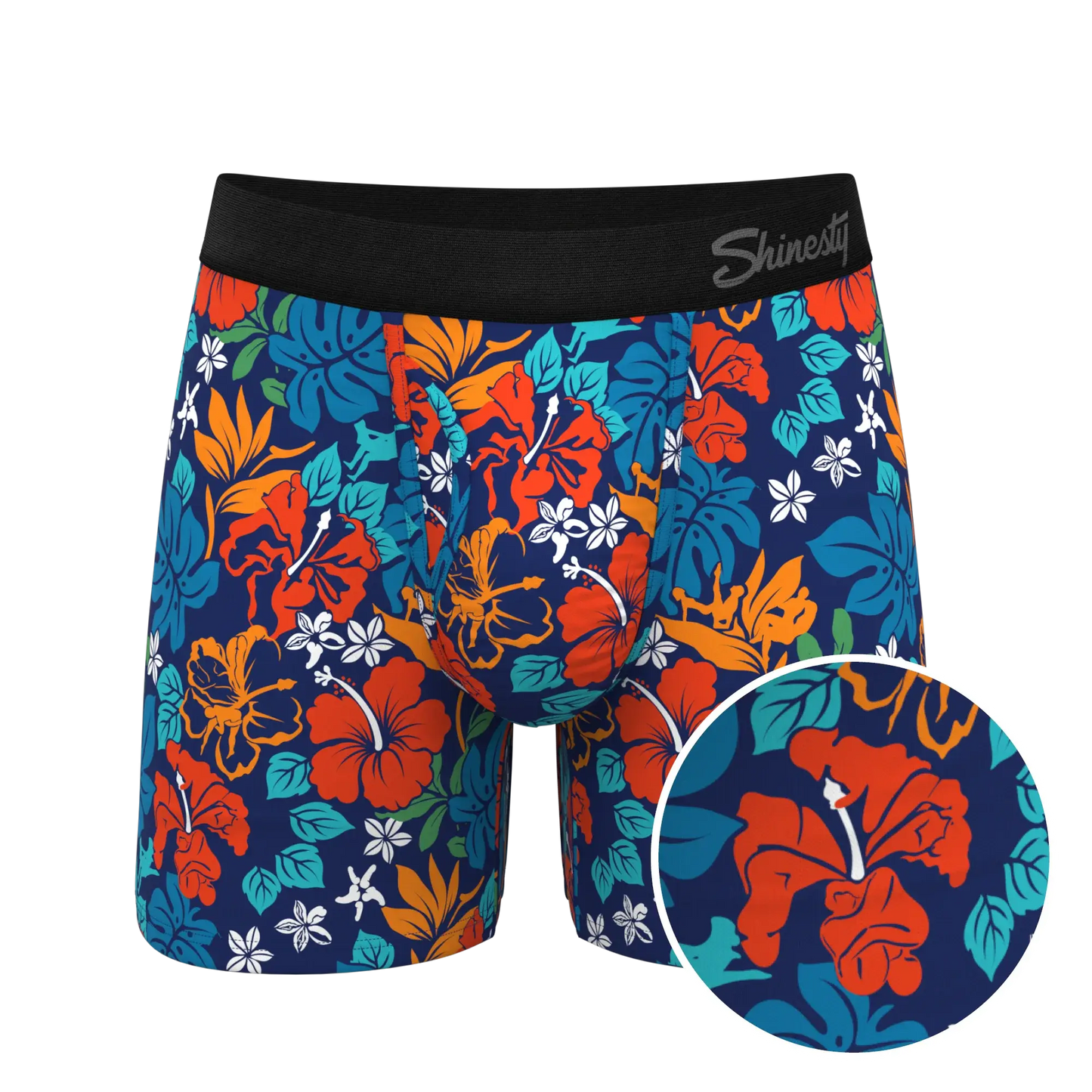 The Get Lei'd | Naughty Tropical Ball Hammock® Pouch Underwear With Fly - Shinesty - Flyclothing LLC