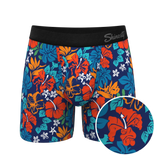 The Get Lei'd | Naughty Tropical Ball Hammock® Pouch Underwear With Fly - Shinesty - Flyclothing LLC