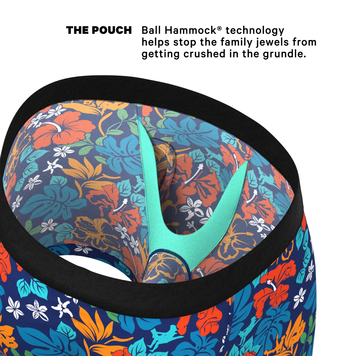 The Get Lei'd | Naughty Tropical Ball Hammock® Pouch Underwear With Fly - Shinesty - Flyclothing LLC