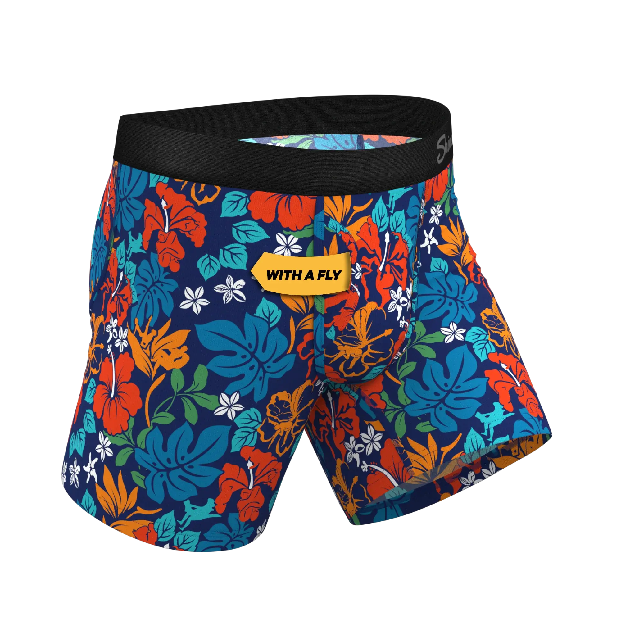 The Get Lei'd | Naughty Tropical Ball Hammock® Pouch Underwear With Fly - Shinesty - Flyclothing LLC