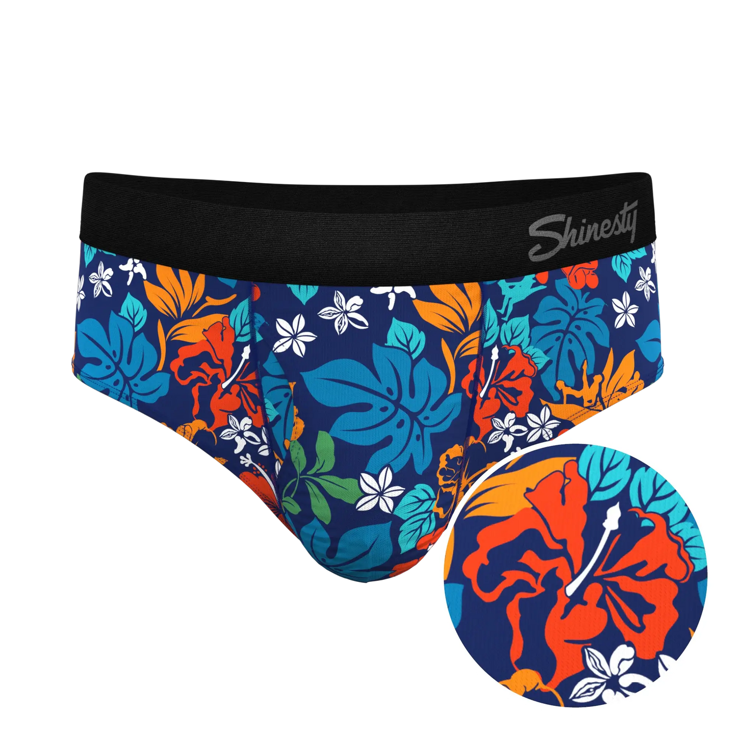 The Get Lei'd | Naughty Tropical Ball Hammock® Pouch Underwear Briefs - Shinesty - Flyclothing LLC