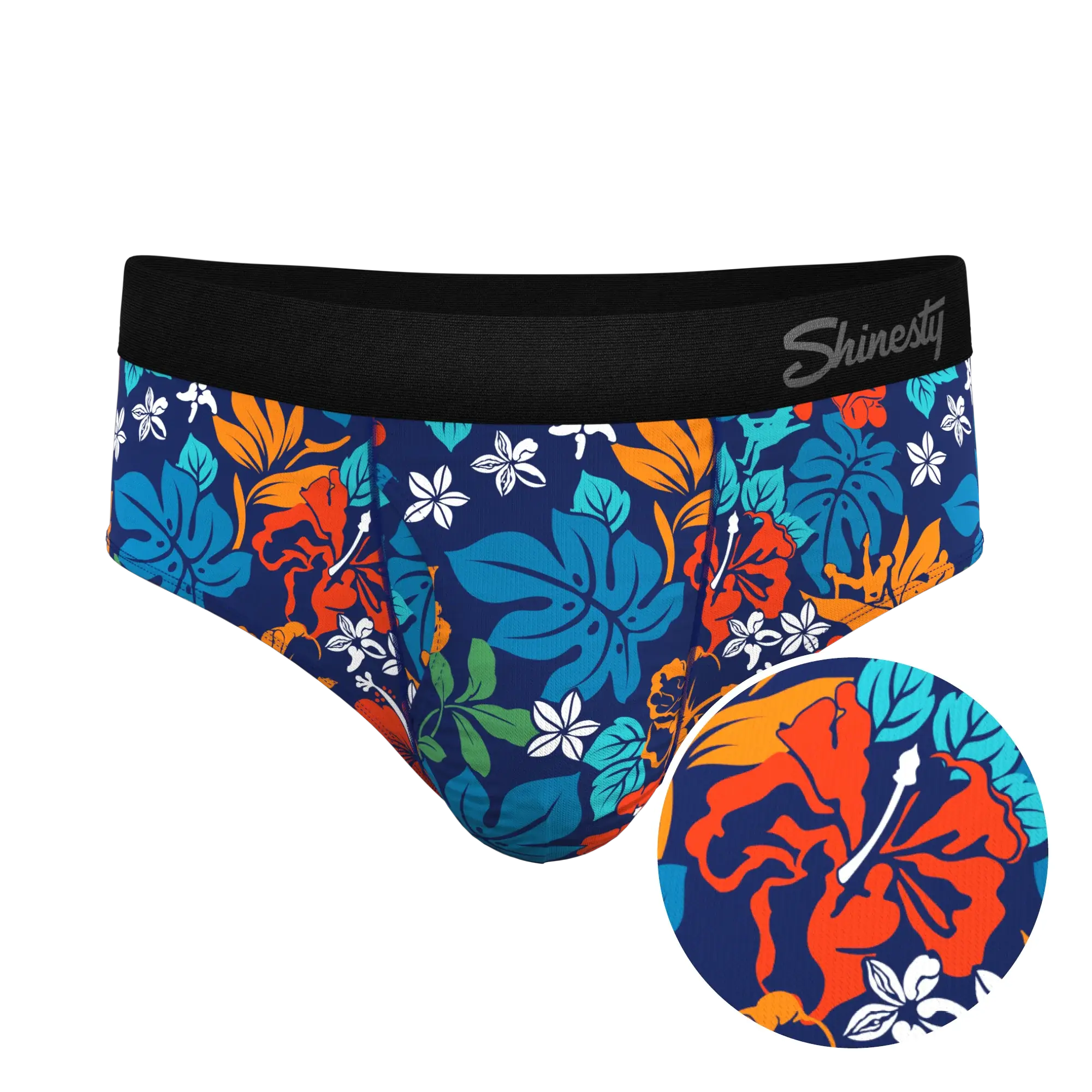 The Get Lei'd | Naughty Tropical Ball Hammock® Pouch Underwear Briefs - Shinesty - Flyclothing LLC
