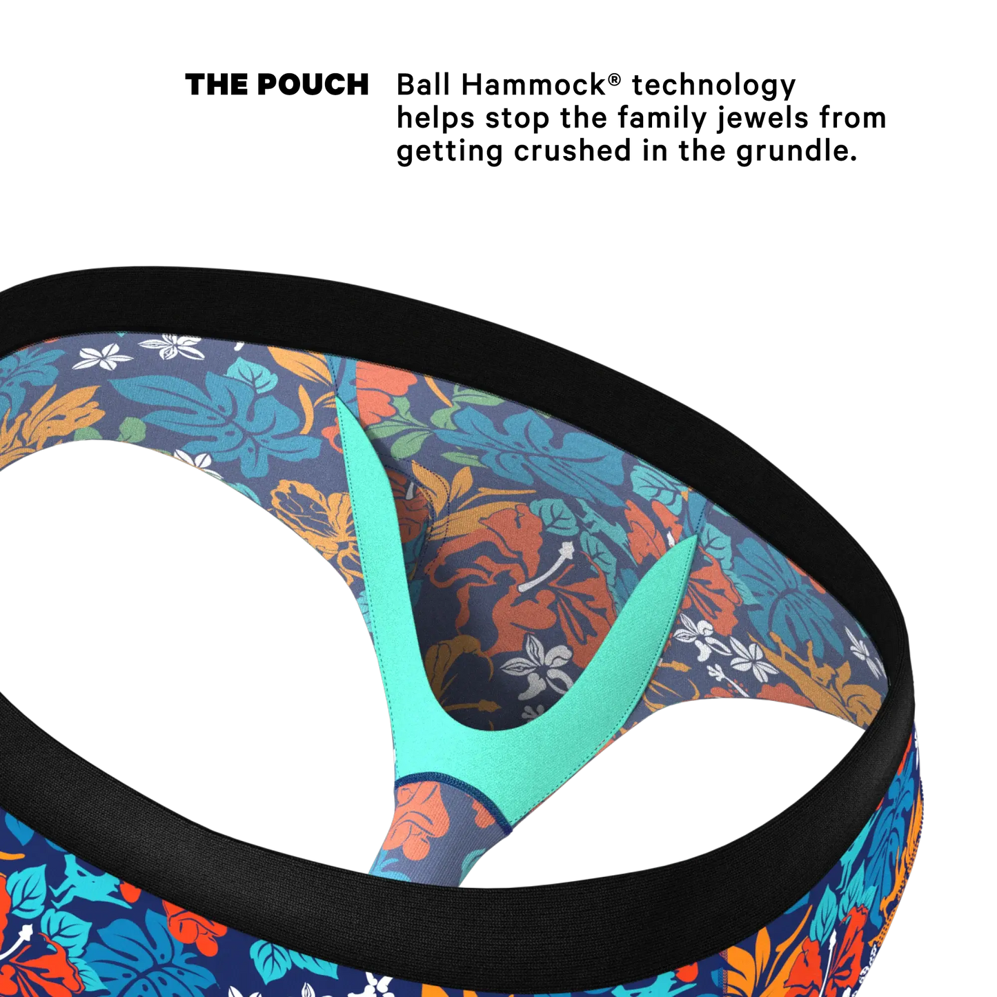 The Get Lei'd | Naughty Tropical Ball Hammock® Pouch Underwear Briefs - Shinesty - Flyclothing LLC