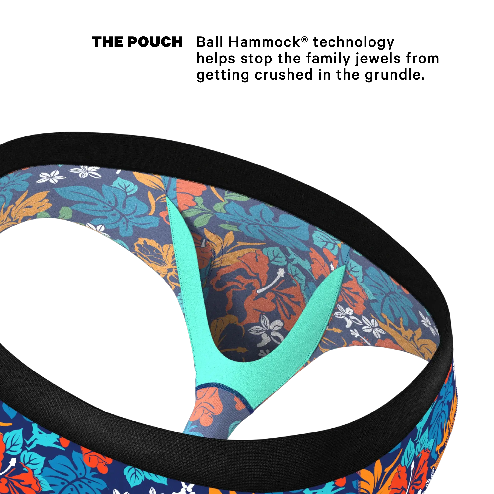 The Get Lei'd | Naughty Tropical Ball Hammock® Pouch Underwear Briefs - Shinesty - Flyclothing LLC