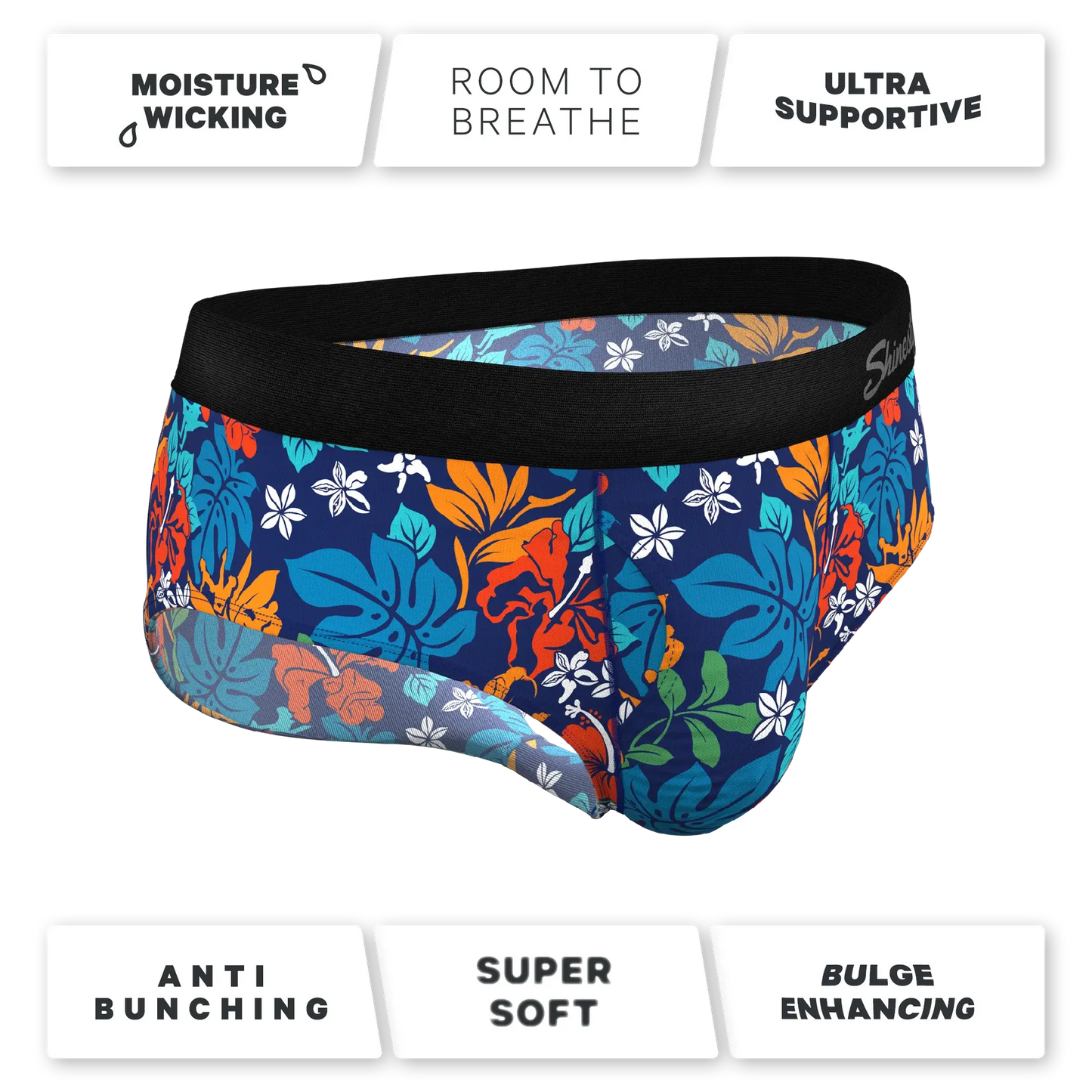 The Get Lei'd | Naughty Tropical Ball Hammock® Pouch Underwear Briefs - Shinesty - Flyclothing LLC