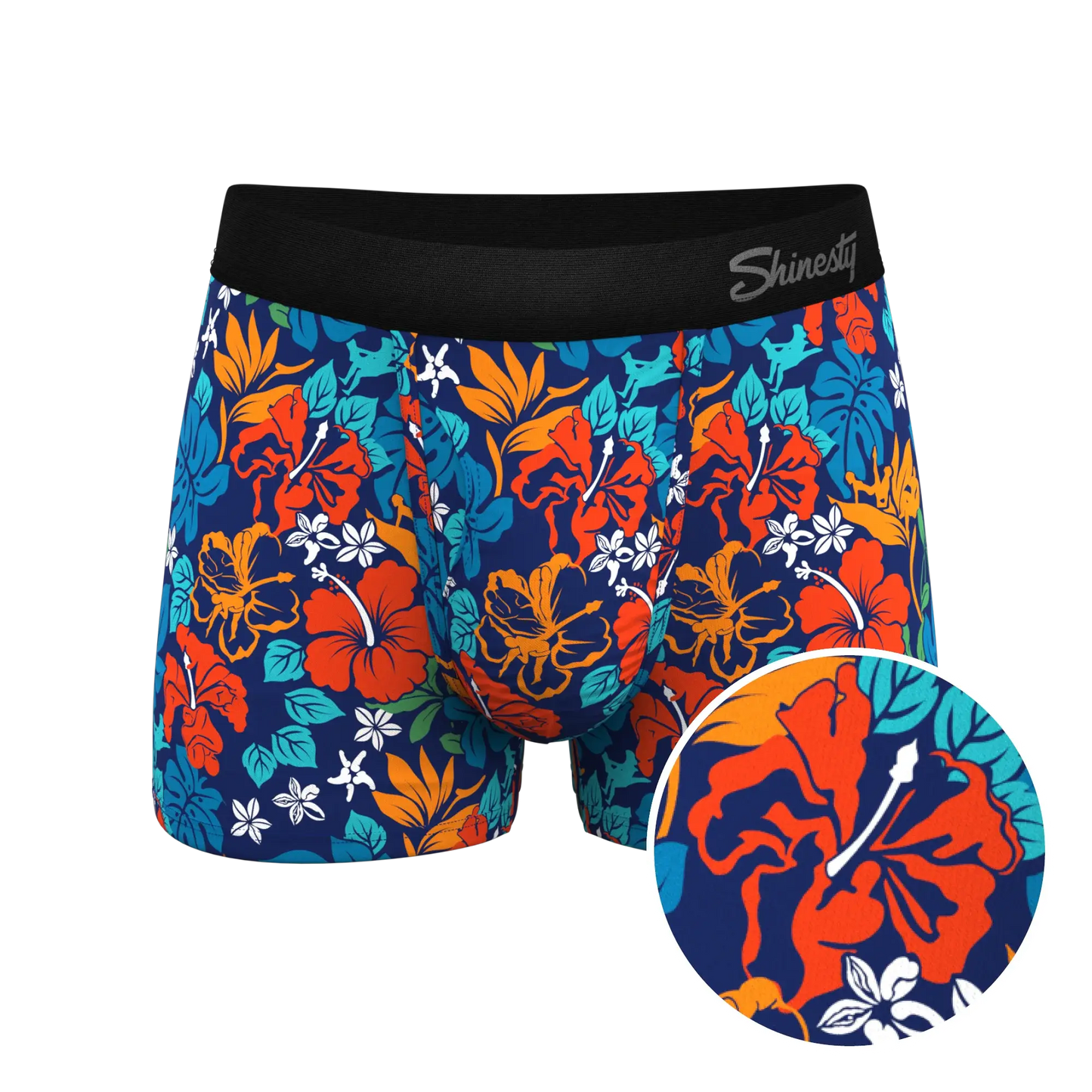 The Get Lei'd | Naughty Tropical Ball Hammock® Pouch Trunks Underwear - Shinesty - Flyclothing LLC