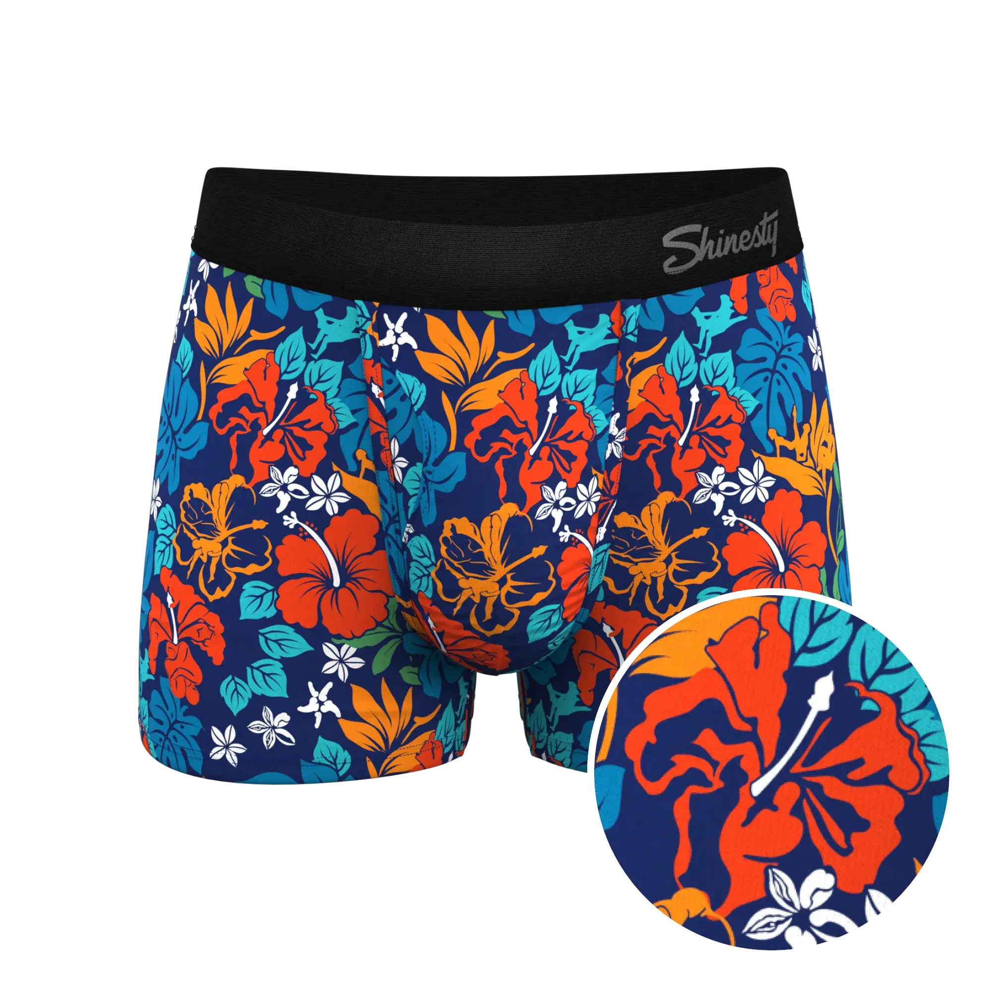 The Get Lei'd | Naughty Tropical Ball Hammock® Pouch Trunks Underwear - Shinesty - Flyclothing LLC