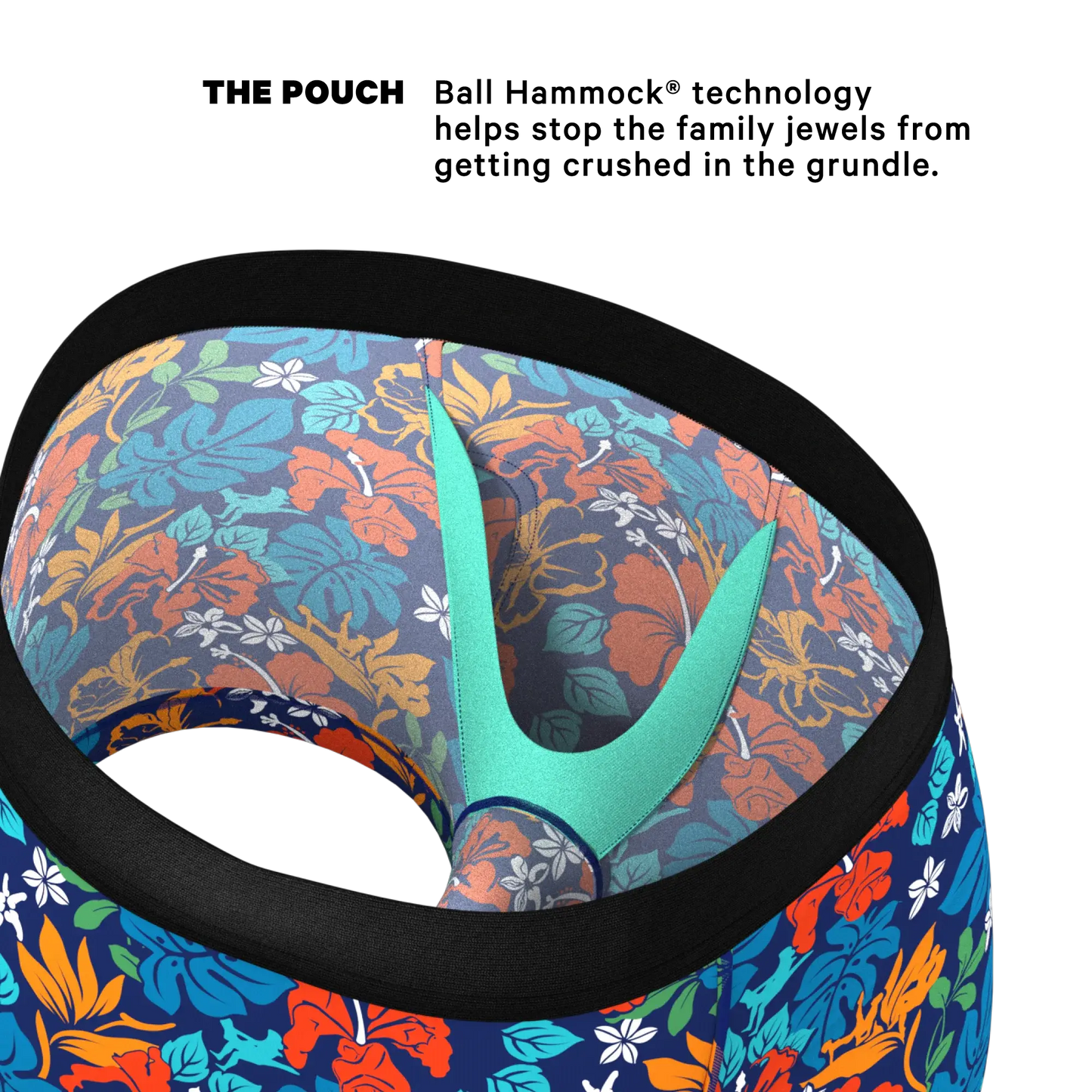 The Get Lei'd | Naughty Tropical Ball Hammock® Pouch Trunks Underwear - Shinesty - Flyclothing LLC