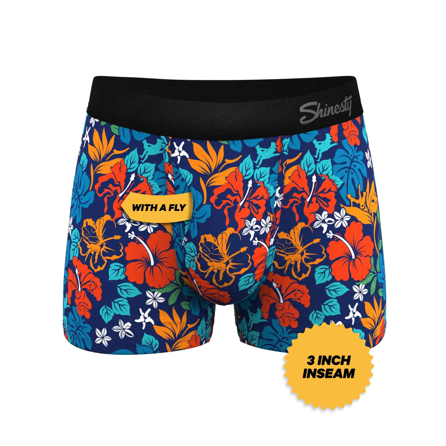 The Get Lei'd | Naughty Tropical Ball Hammock® Pouch Trunks Underwear - Shinesty - Flyclothing LLC
