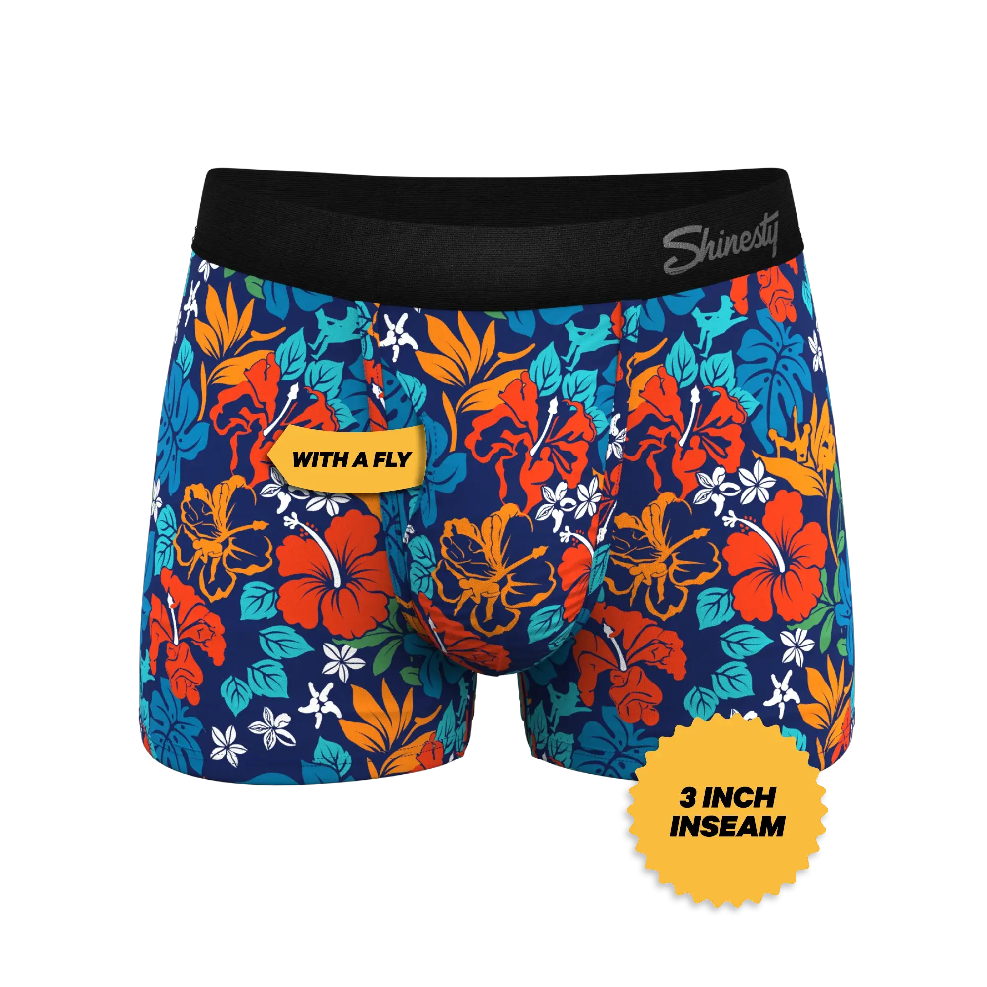 The Get Lei'd | Naughty Tropical Ball Hammock® Pouch Trunks Underwear - Shinesty - Flyclothing LLC
