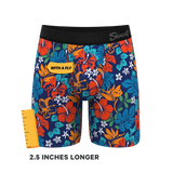 The Get Lei'd | Naughty Tropical Long Leg Ball Hammock® Pouch Underwear With Fly - Shinesty - Flyclothing LLC