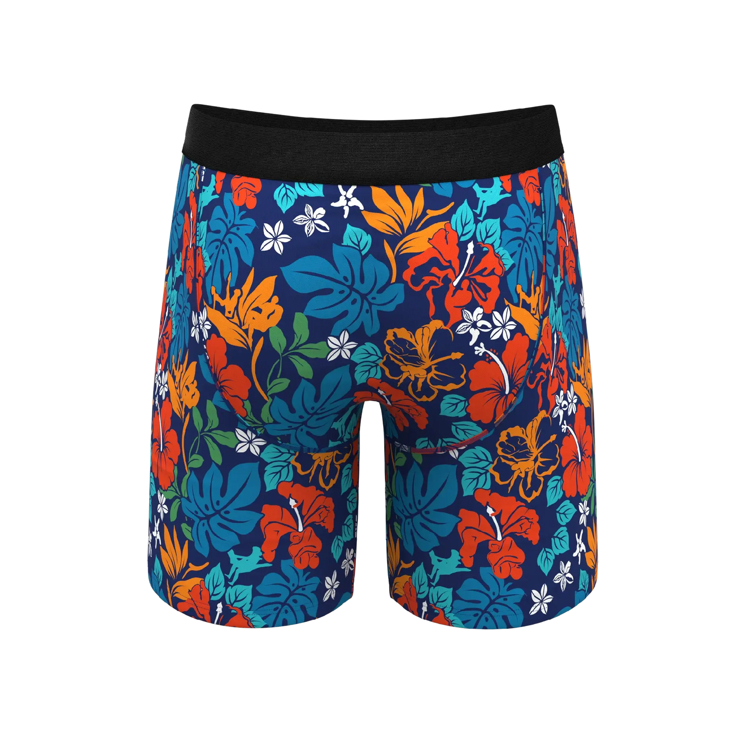 The Get Lei'd | Naughty Tropical Long Leg Ball Hammock® Pouch Underwear With Fly - Shinesty - Flyclothing LLC
